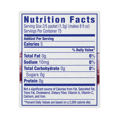 On-The-Go Sugar-Free Drink Mix, Fruit Punch, 0.11 Oz Single-Serving Tubes, 30/Box, 2 Boxes/Carton