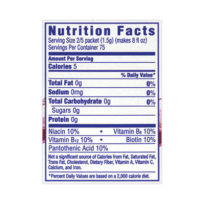 On-The-Go Sugar-Free Drink Mix, Wild Strawberry Energy, 0.13 Oz Single-Serving, 30/Pack, 2 Packs/Carton