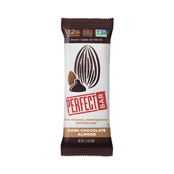 Refrigerated Protein Bar, Dark Chocolate Almond, 2.2 Oz Bar, 16/Carton
