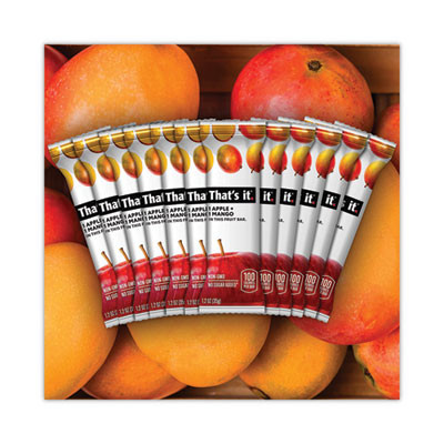 Nutrition Bar, Gluten Free Apple And Mango Fruit, 1.2 Oz Bar, 12/Carton