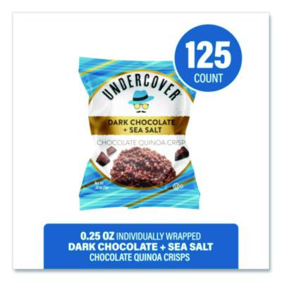 Dark Chocolate And Sea Salt Mini Quinoa Crisps, 0.25 Oz Bag, 125/Carton