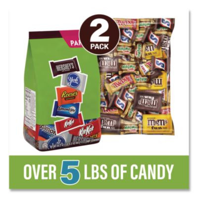 Assortment Milk Chocolate/Mar's Chocolate Favorites, 30.22 Oz Bag And 62.6 Oz Bag/Carton