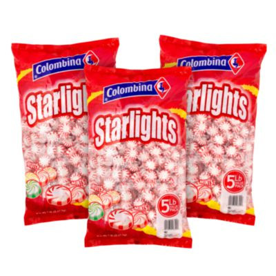 Peppermint Starlight Mints, 5 Lb Bag, 3/Carton
