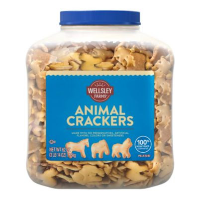 Animal Crackers, 62 Oz Tub, 2/Carton