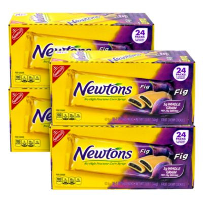 Fig Newtons, 2 Oz Pack, 2 Cookies/Pack, 24 Packs/Box, 4 Boxes/Carton