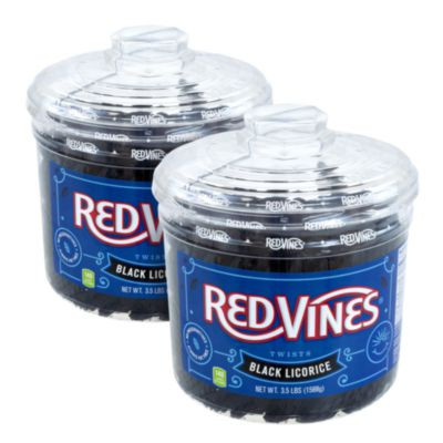 Black Licorice Twists, 3.5 Lb Jar, 2/Carton
