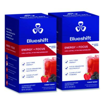 Energy And Focus Forest Berry Drink Mix, 0.24 Oz Packets, 10/Pack, 2 Packs/Carton