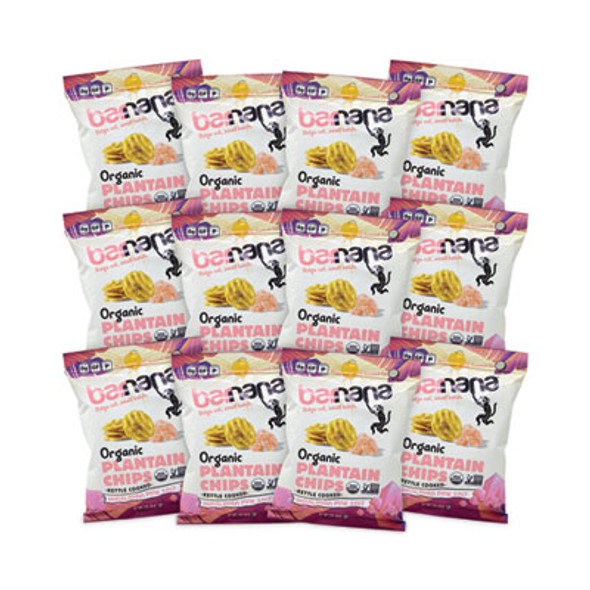 Himalayan Pink Sea Salt Plantain Chips, 2 Oz Bags, 12/Pack