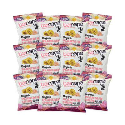 Himalayan Pink Sea Salt Plantain Chips, 2 Oz Bags, 12/Pack