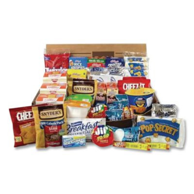 Dorm Room Survival Snack Box, 55 Assorted Snacks/Box