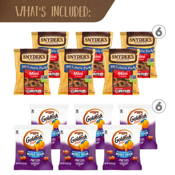 Pretzel Lover's Snack Box, 38 Assorted Snacks/Box