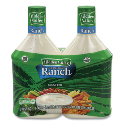 Original Ranch Dressing, 40 Oz Bottle, 2 Bottles/Carton