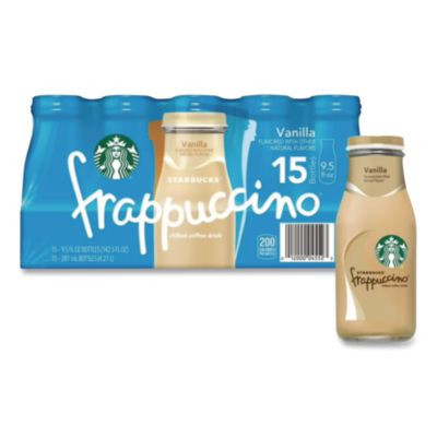 Frappuccino Coffee, Vanilla, 9.5 Oz Bottle, 15/Carton