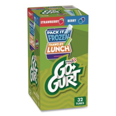 Go-Gurt Low Fat Yogurt, 2 Oz Tube, 32 Tubes/Carton