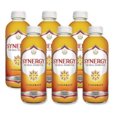 Organic Raw Kombucha Gingerade, 16.2 Oz Bottle, 6/Carton