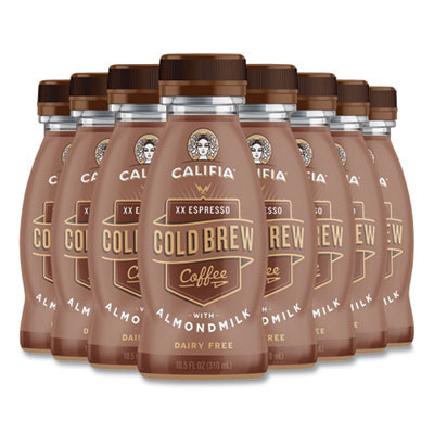 Cold Brew Coffee With Almond Milk, 10.5 Oz Bottle, Xx Expresso, 8/Pack
