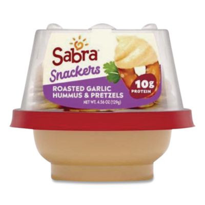 Classic Hummus With Pretzel, 4.56 Oz Cup, 6 Cups/Pack