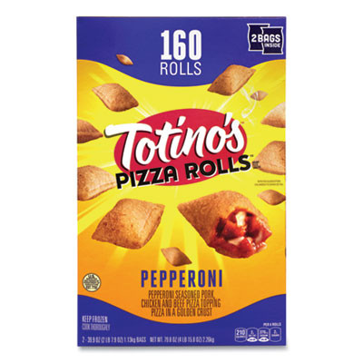 Pepperoni Pizza Rolls, 39.9 Oz Bag, 80 Rolls/Bag, 2 Bags/Carton