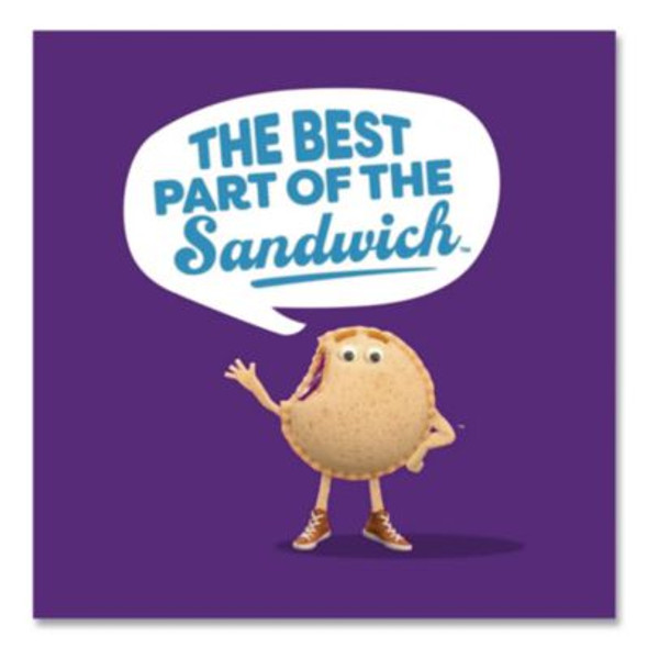 Uncrustables Peanut Butter And Grape Jelly/Peanut Butter And Strawberry Jam, 2 Oz, 10 Sandwiches/Pack, 2 Packs/Carton