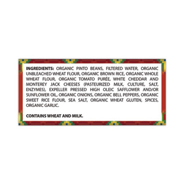 Cheddar Cheese, Bean And Rice Burrito, 6 Oz Pouch, 4/Carton