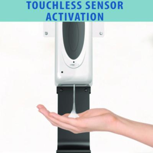 Sanitizer Dispenser, 1,000 Ml, 13 x 11.5 x 63, Silver
