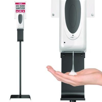 Sanitizer Dispenser, 1,000 Ml, 13 x 11.5 x 63, Silver