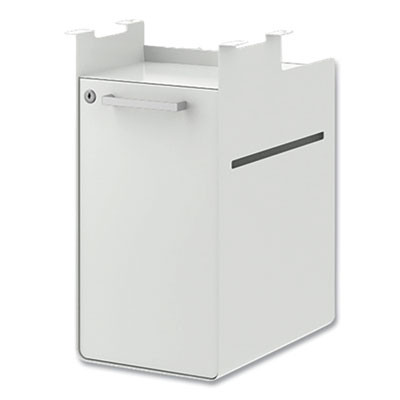 Fuse Undermount Storage Pedestal, 1 Shelf/1 Cubby, Left/Right Orientation, White, 10 x 14.37 x 20
