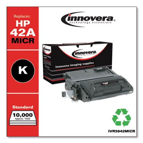 Remanufactured Black Micr Toner, Replacement For 42Am (Q5942Am), 10,000 Page-Yield