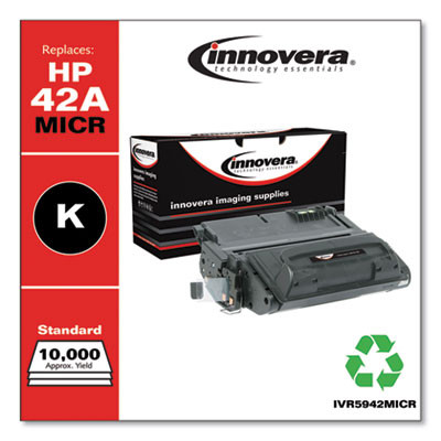 Remanufactured Black Micr Toner, Replacement For 42Am (Q5942Am), 10,000 Page-Yield