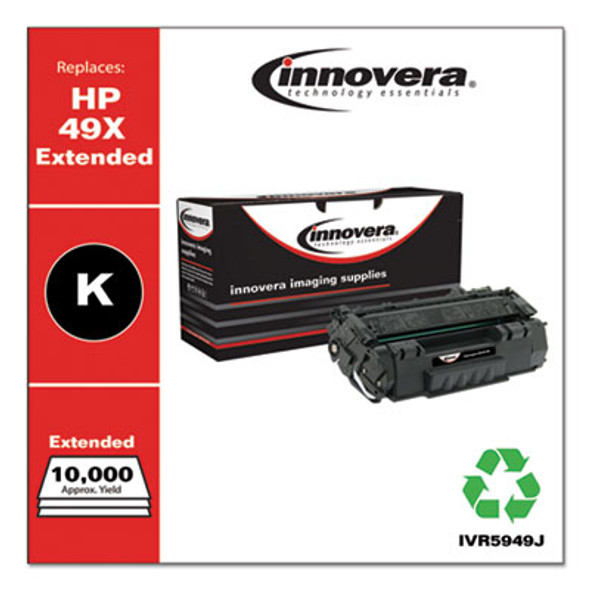 Remanufactured Black Extended-Yield Toner, Replacement For 49X (Q5949Xj), 10,000 Page-Yield