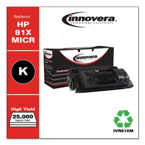 Remanufactured Black High-Yield Micr Toner, Replacement For 81Xm (Cf281Xm), 25,000 Page-Yield