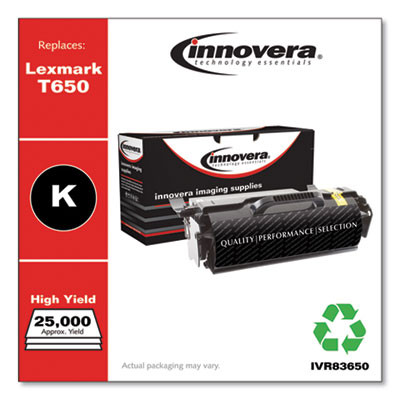 Remanufactured Black Toner, Replacement For T650H21A, 25,000 Page-Yield