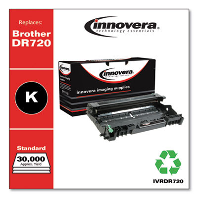 Remanufactured Black Drum Unit, Replacement For Dr720, 30,000 Page-Yield