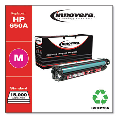 Remanufactured Magenta Toner, Replacement For 650A (Ce273A), 15,000 Page-Yield