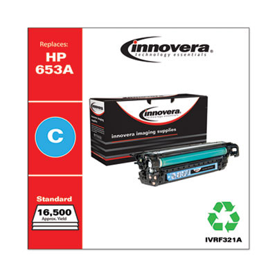 Remanufactured Cyan Toner, Replacement For 653A (Cf321A), 16,500 Page-Yield