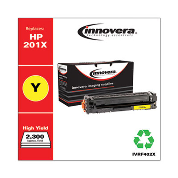 Remanufactured Yellow High-Yield Toner, Replacement For 201X (Cf402X), 2,300 Page-Yield
