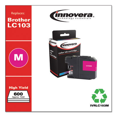 Remanufactured Magenta High-Yield Ink, Replacement For Lc103M, 600 Page-Yield