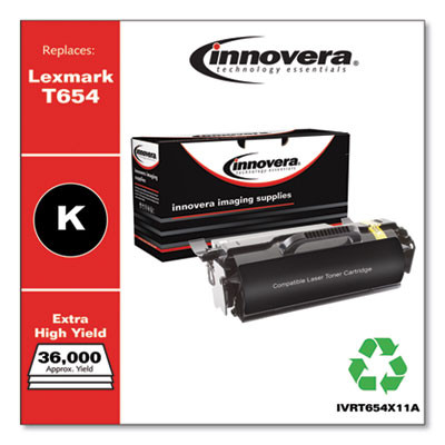 Remanufactured Black Toner, Replacement For T654X11A, 36,000 Page-Yield
