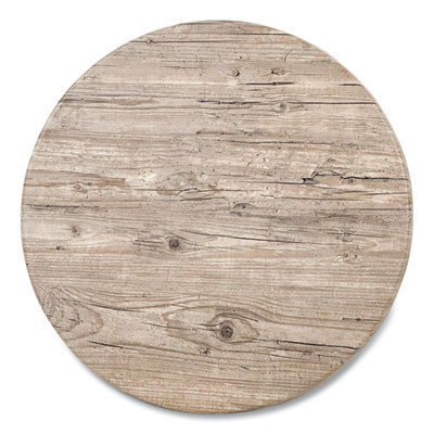 Topalit Tables, Round, 36" Dia x 29"h, Gray Top, Black Iron Base/Legs