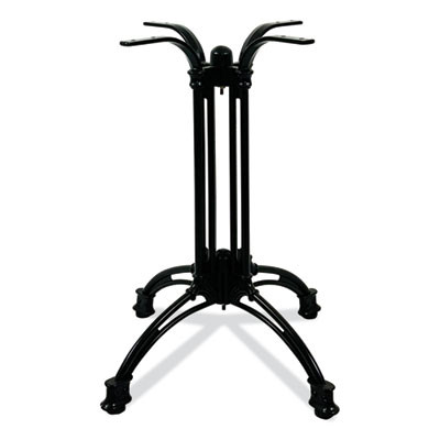 Topalit Tables, Square, 32 x 32 x 29, Silver Top, Black Aluminum Base/Legs