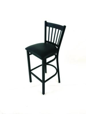 Cobra Series Barstool, Supports Up To 300 Lb, 28.5" Seat Height, Black Seat, Black Back, Black Base