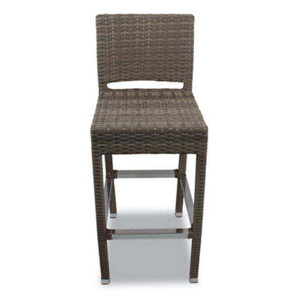 Gama Series Barstools, Supports Up To 300 Lb, 31.25" Seat Height, Ivory Seat, Ivory Back, Ivory Base