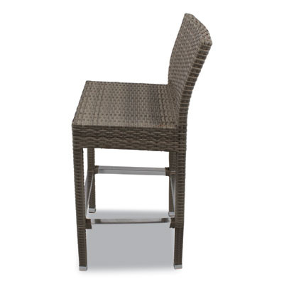 Gama Series Barstools, Supports Up To 300 Lb, 31.25" Seat Height, Ivory Seat, Ivory Back, Ivory Base