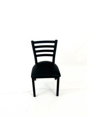 White Horse Series Side Chairs, Supports Up To 300 Lb, 18" Seat Height, Black Seat, Black Back, Black Base