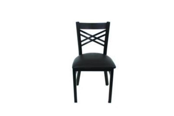 X Series Chair, Supports Up To 300 Lb, 18" Seat Height, Black Seat, Black Back, Black Base