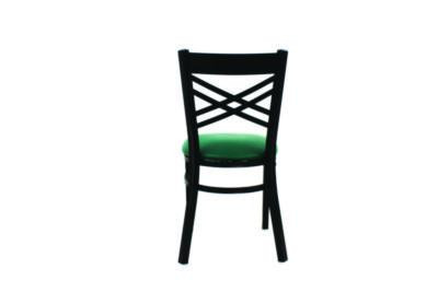 X Series Chair, Supports Up To 300 Lb, 18" Seat Height, Green Seat, Black Back, Black Base