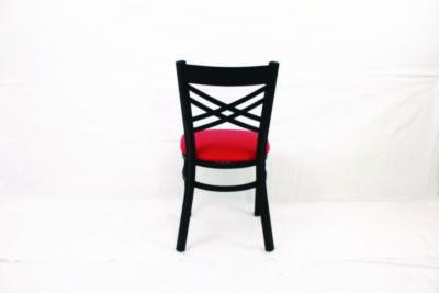 X Series Chair, Supports Up To 300 Lb, 18" Seat Height, Red Seat, Black Back, Black Base