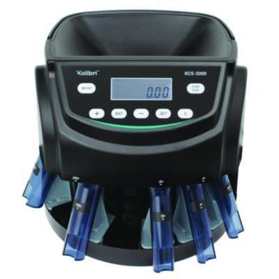 Kcs-2000 Coin Sorter, 300 Coins/Min, 10" x 11.6" x 13.6", Black