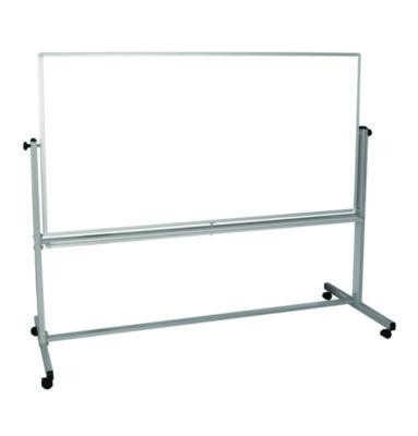 Mobile Magnetic Whiteboard, 72" x 40", White Surface, Silver Aluminum Frame