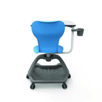 Classroom Series All-In-One Student Desk And Chair, Supports Up To 330 Lb, 19" Seat Height, Blue Seat/Back, Gray Base